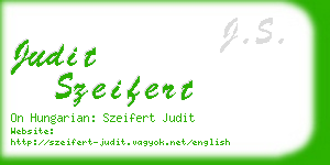 judit szeifert business card